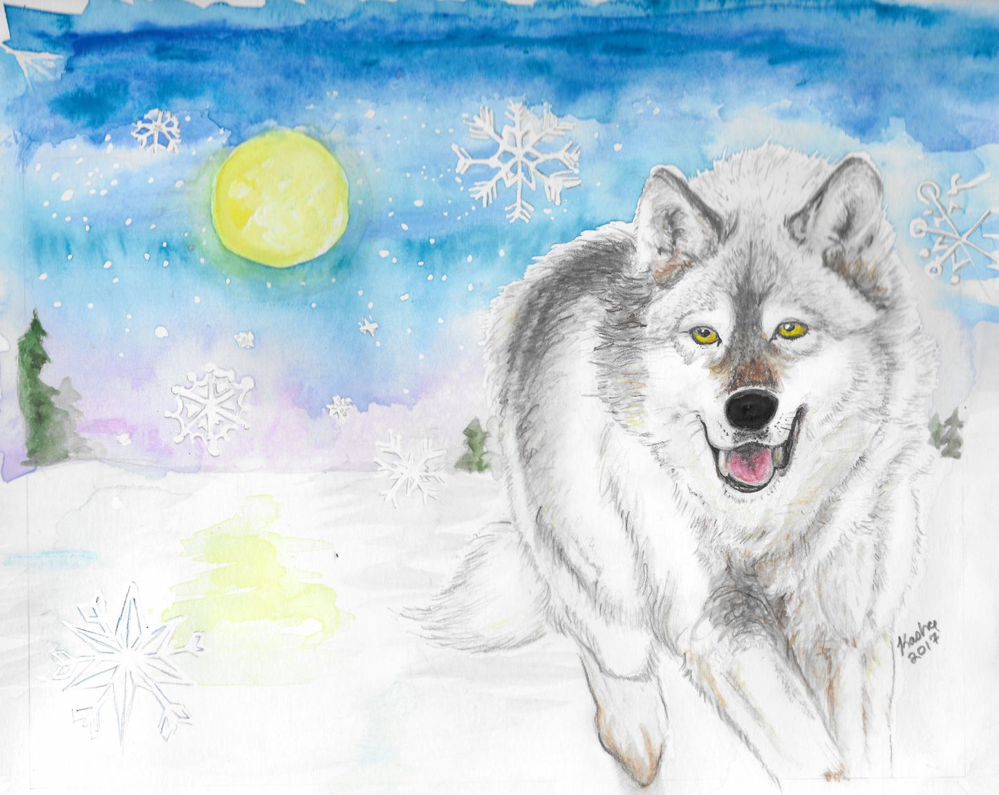 Snowy Wolf